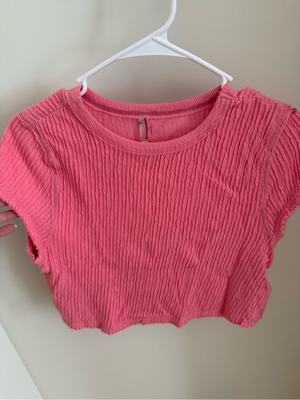 Free People Movement Pink Textured T Shirt